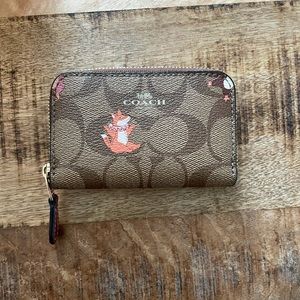 ✨ Coach Party Animals Small Zip Around Wallet ✨